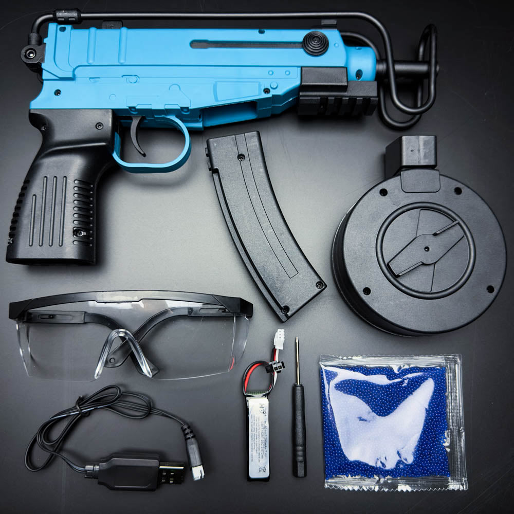 VZ61 Gel Blaster blue accessories